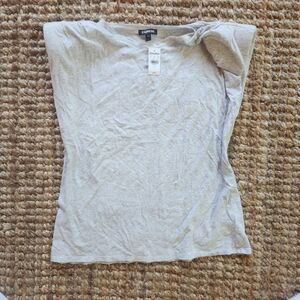 Padded Shoulder Crew Neck Tee tank top Express size L